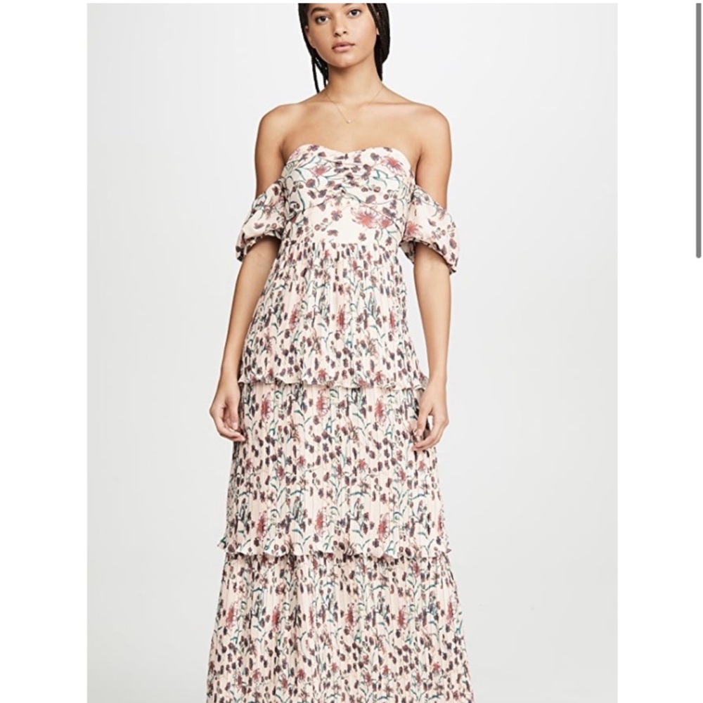 *NEW* O.P.T. PETAL DRESS SIZE MEDIUM FLORAL OFF SHOULDER